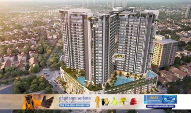 ការិយាល័យ​លក់គម្រោងអភិវឌ្ឍន៍ចម្រុះ ខុនដូ រ៉ូយ៉ាល់ ផ្លាទីនឹម បើកសម្ពោធជាផ្លូវការ