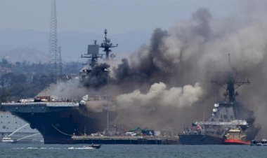 មនុស្ស២១នាក់រងរបួសដោយសារផ្ទុះនាវាកងទ័ពជើងទឹកអាមេរិក