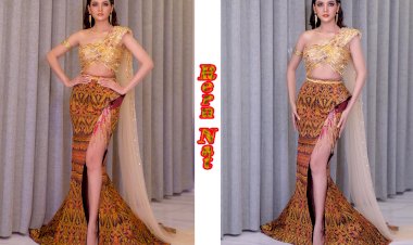 [មានវីដេអូខាងក្រោម] កញ្ញា រឿន ណាត ស្លៀកឈុតនេះក្នុងកម្មវិធី Miss Universe Cambodia ២០២០ យប់មិញស្អាតប្លែក