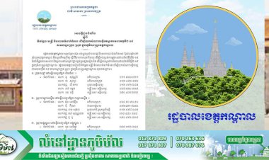 រដ្ឋបាលខេត្តកណ្តាលបង្ហាញទីកន្លែង មន្ត្រី និងលេខទំនាក់ទំនងដើម្បីយកសំណាកធ្វើតេស្តរកមេរោគ កូវីដ -១៩ តាមបណ្តាក្រុង ស្រុក
