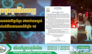 បុរសជនជាតិខ្មែរចំនួន ២នាក់បានស្លាប់ ដោយសារជំងឺកូវីដ-១៩ នៅមន្ទីរពេទ្យមិត្តភាពខ្មែរ-សូវៀត