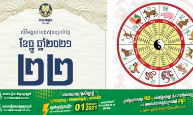 សីរីមង្គលហុងស៊ុយប្រចាំថ្ងៃពុធ ទី២២ ខែធ្នូ ឆ្នាំ២០២១