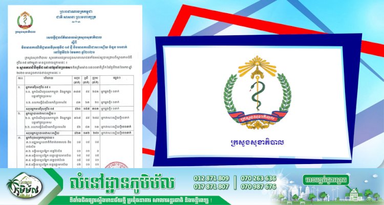 [Covid-19] កម្ពុជា! មានអ្នកជាសះស្បើយចំនួន ១១នាក់