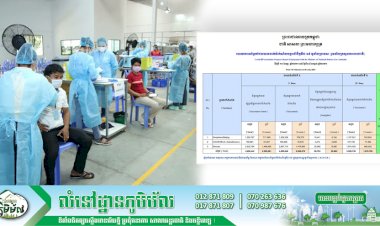 កំណេីនអត្រាចាក់វ៉ាក់សាំងកូវីដ-១៩ នៅកម្ពុជា គិតត្រឹមថ្ងៃទី០៥ ខែកក្កដា ឆ្នាំ២០២១ មាន ៤៦,០០% ធៀបជាមួយចំនួនប្រជាជនគោលដៅ ១០លាននាក់ ៖