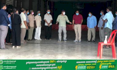 អភិបាលខេត្តបន្ទាយមានជ័យ បន្តចុះពិនិត្យទីតាំងត្រៀមចាក់វ៉ាក់សាំង នៅស្រុកមង្គលបូរី