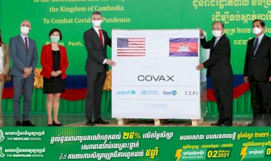 ព្រឹកនេះវ៉ាក់សាំងកូវីដ-១៩ Johnson & Johnson ដែលជាជំនួយរបស់រដ្ឋាភិបាលអាមេរិក មកដល់កម្ពុជាហើយ