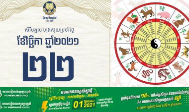 រាសីប្រចាំថ្ងៃសំរាប់ថ្ងៃចន្ទ ទី២២ ខែវិច្ឆិកា ឆ្នាំ២០២១