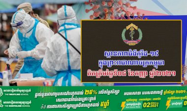 រកឃើញករណីឆ្លងថ្មី ៥៨៩ករណី និងករណីស្លាប់ចំនួន ២០នាក់