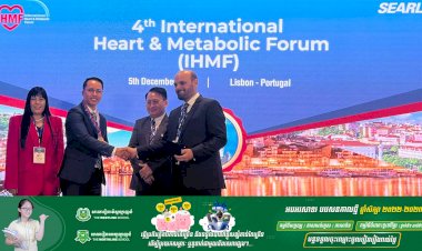 វេជ្ជបណ្ឌិត ប៊ុន សុជាតិ នៃក្រុមការងារកំណត់ត្រាទឹកនោមផ្អែម ត្រូវបានអញ្ជើញជាវាគ្មិនតំណាងឲ្យកម្ពុជាធ្វើការចែករំលែកលើប្រធានបទ Digitalization in Managing Diabetes