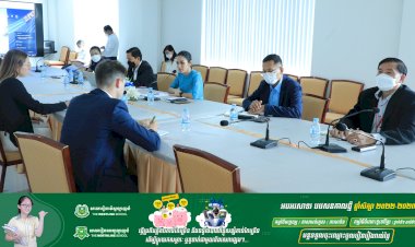 ជំនួបពិភាក្សាការងារជាមួយគណៈប្រតិភូក្រុមហ៊ុន CMA CGM (Cambodia) ដើម្បីពង្រីកកិច្ចសហការលើវិស័យភស្ដុភារកម្ម និងដឹកជញ្ជូន