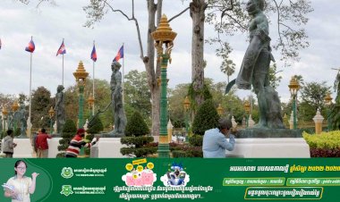 ក្រសួងព្រះបរមរាជវាំង សាងសង់រូបសំណាកមេទ័ពសម័យអង្គរចំនួន ១២រូប ដាក់តាំងក្នុងសួនព្រះរាជដំណាក់ក្រុងសៀមរាប
