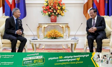 សម្តេចតេជោ ហ៊ុន សែន អញ្ជើញទទួលជួបពិភាក្សាការងារជាមួយរដ្ឋមន្ត្រីក្រសួងការបរទេសសិង្ហបុរី