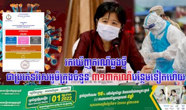 រកឃើញករណីឆ្លងថ្មីជាប្រភេទវីរុសអូមីក្រុងចំនួន ៣១៣ករណីបន្ថែមទៀតហើយ