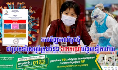 រកឃើញករណីឆ្លងថ្មីជាប្រភេទវីរុសអូមីក្រុងចំនួន ៦៣នាក់ ខណ:ករណីស្លាប់មានចំនួន ២ករណី