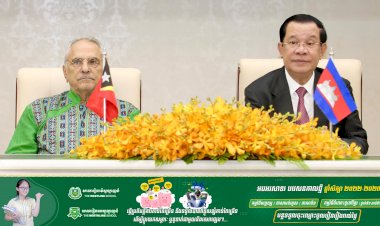 សម្ដេចតេជោ ហ៊ុន សែន​ និងឯកឧត្តមប្រធានាធិបតីទីម័រខាងកើត អញ្ជើញជាអធិបតីក្នុងពិធីចុះហត្ថលេខាលើឯកសារសំខាន់ចំនួន០២