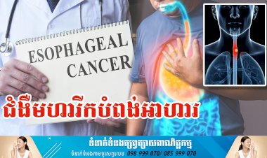 ប្រធានបទ ៖ ជំងឺមហារីកបំពង់អាហារ