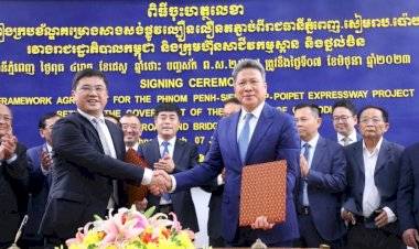 កិច្ចព្រមព្រៀងក្របខ័ណ្ឌ (Framework Agreement – FA) គម្រោងសាងសង់ផ្លូវល្បឿនលឿន តភ្ជាប់ពីរាជធានីភ្នំពេញ-សៀមរាប-ប៉ោយប៉ែត ត្រូវបានចុះហត្ថលេខាហើយ