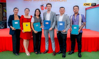 សាលាអន្តរជាតិកាណាដា (CIAC) ប្រារព្ធពិធីចុះហត្ថលេខាលើអនុស្សរណៈនៃការយោគយល់ជាមួយក្រុមហ៊ុនជាដៃគូជាច្រើននៅក្នុងស្រុក