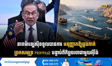 នាវាម៉ាឡេស៊ីទទួលបានការអនុញ្ញាតឱ្យឆ្លងកាត់ច្រកសមុទ្រ Hormuz បន្ទាប់ពីកិច្ចចរចាជាមួយអុីរ៉ង់